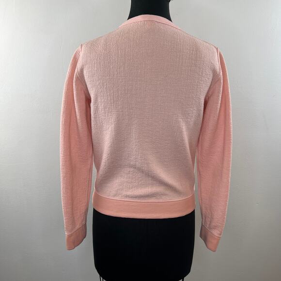 Golden Goose Pink S Sweater Raglan Front Pocket Crew Neck Long Sleeve Pullover - Picture 5 of 11